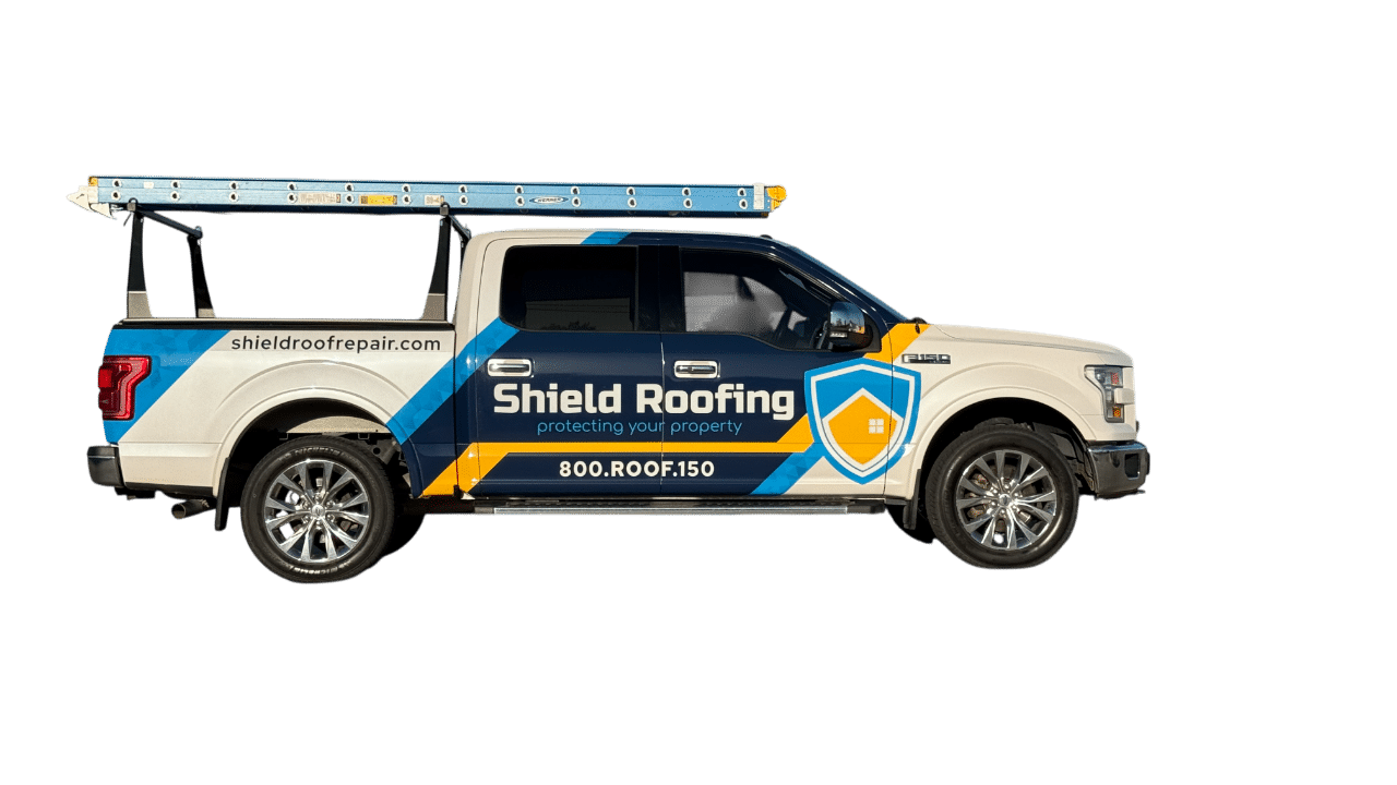 Shield Roofing truck
