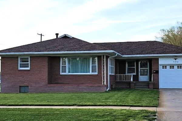 home with a shingle roof