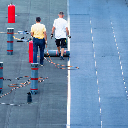 new flat roofing