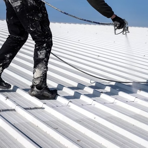 applying a metal roof coating